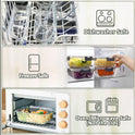 M MCIRCO [8-Pack,30 oz] Glass Meal Prep Containers,Glass Food Storage Containers,Airtight Glass lunch Containers with Lids - Microwave, Oven, Freezer