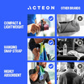 Acteon Microfiber Gym Towels 5 Pack, Quick Dry Silver ION Odor-Free Sweat Towel, Super Absorbent Fast Drying for Men & Women, Workout, Yoga, Running