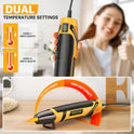 SEEKONE Mini Heat Gun, 350W 2-Temp Settings 500℉ & 842℉（260℃& 450℃） Fast Heat Hot Air Gun Tool with Reflector Nozzle and 4.9Ft Long Cable Overload