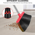 NACENA Broom and Dustpan Set, 52-in Long Adjustable Handle Broom Dustpan Combo with Dustpan Teeth to Automatically Clean Hair Suitable for Home