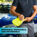 Invisible Glass 95160 Reach & Clean Glass Windshield Cleaner Tool Kit With Extendable Handle, (2) Reusable Quick Change Microfibers, and Storage Bag