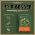 Stumptown Coffee Roasters, Medium Roast Whole Bean Coffee, 100% Arabica Coffee - Hair Bender 12 Ounce Bag with Flavor Notes of Citrus and Dark