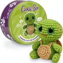 Cookie Box Crochet Kit for Beginners – Gift Set to Make Turtle Hugo Amigurumi Plushie – Easy DIY Crochet & Knitting Starter Kit with Video and PDF