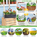 4-in-1 Soil Moisture Meter, Digital Plant Temperature/Soil Moisture Test & PH Meter/Sunlight Intensity, Backlight LCD Display for Gardening, Farming