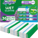 Swiffer Sweeper Wet Mopping Cloth Multi Surface Refills, Mops for Floor Cleaning, Febreze Lavender Scent, 36 Count