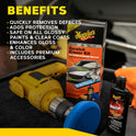 Meguiar’s Quik Scratch Eraser Kit, Car Scratch Remover for Fixing Surface Blemishes, Includes ScratchX, Drill-Mounted Pad, and Microfiber Towel