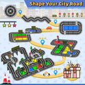 Magnetic Tiles - Road Set, Magnetic Building Blocks, Preschool Montessori Toys Gift for 3+ Year Old Boys and Girls, Sensory Christmas Toys for Kids