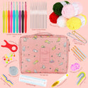 Aeelike Crochet Kit for Beginners Adults, Crochet Kits Include Yarn, 59pcs Crochet Starter Kit for Beginners Kids,Ergonomic Crochet Hooks 2.0-6.0 mm