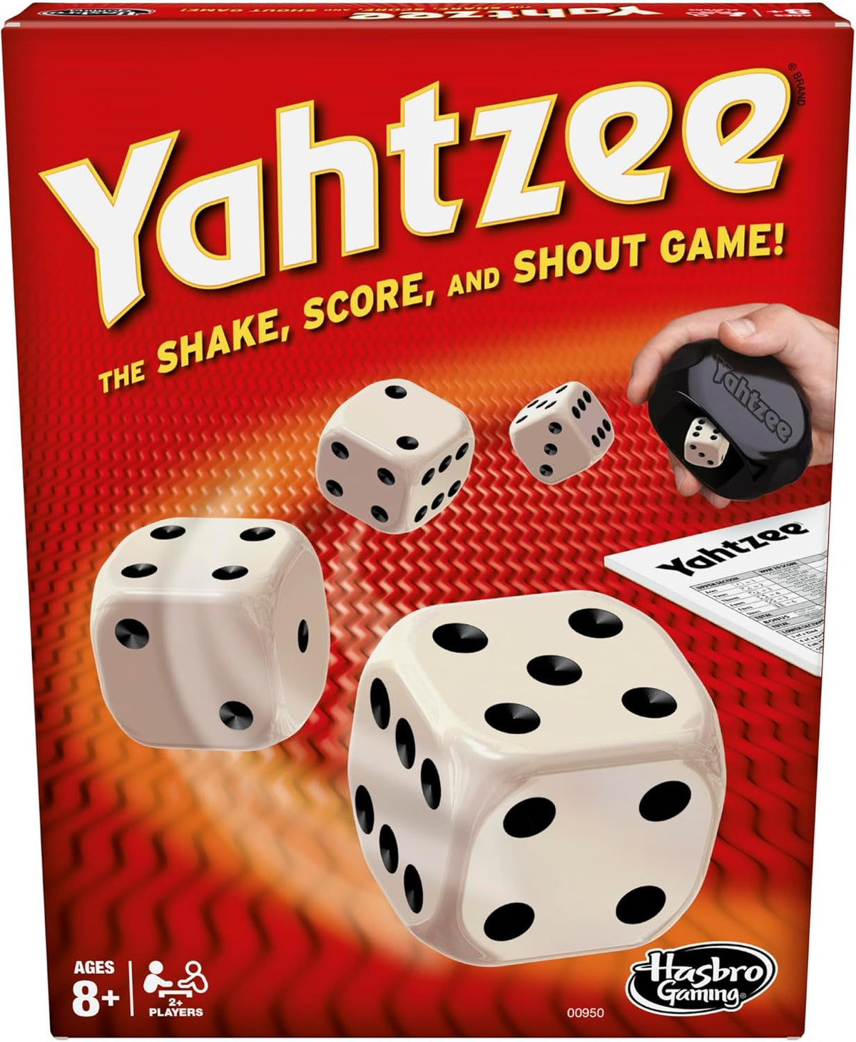 Hasbro Gaming Yahtzee Game, Fast-Playing Dice Games for Kids, Teens, and Adults, Strategy Games, Family Games for Kids, 2 or More Players, Ages 8 and
