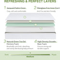 EGOHOME Full Size Memory Foam Mattress, 8 Inch Bed Mattress in A Box with Cooling Green Tea Gel, Pressure Relief with Medium Firm Support