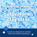 PetSafe ScoopFree Premium Crystal Cat Litter - Outperforms Clay Litter - Less Tracking, Dust for A Fresh Home - Non-Clumping - Two 4.3 lb Bags of