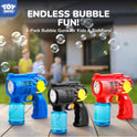 Toy Life 3 Pack Bubble Guns for Kids, Automatic Bubble Blower, Leakproof & Lightweight, Outdoor Summer Toy, Easter Basket Stuffer, Party Favor