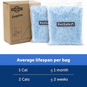 PetSafe ScoopFree Premium Crystal Cat Litter - Outperforms Clay Litter - Less Tracking, Dust for A Fresh Home - Non-Clumping - Two 4.3 lb Bags of