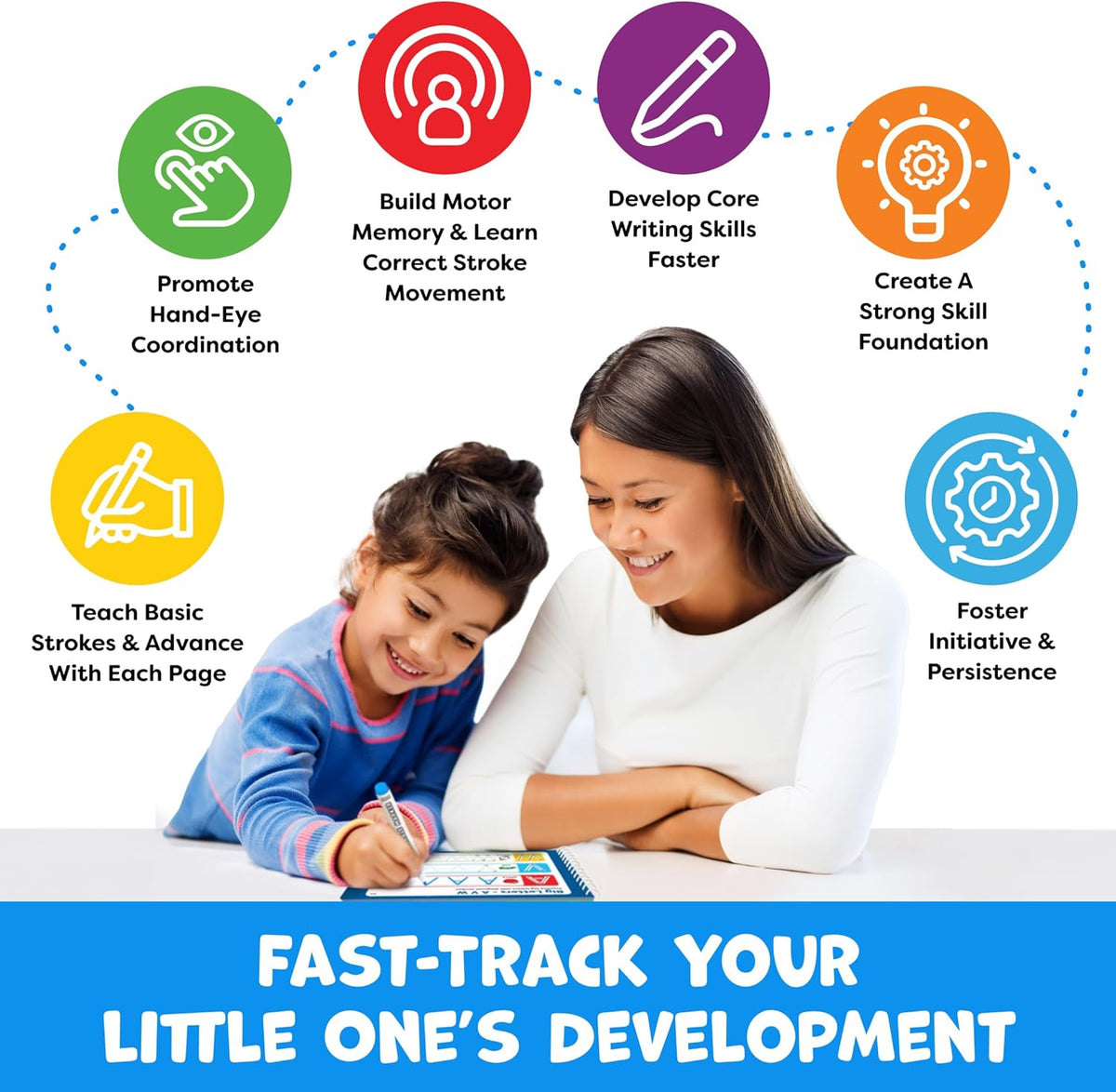 Preschool Learning Activities - Tracing Books for Kids Ages 3-5 - Toddler Handwriting Practice - Letter Tracing for Kids Preschool Kindergarten 3-4
