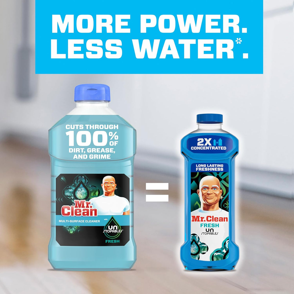 Mr. Clean All Purpose Cleaner, Floor Cleaner for Mopping Home, Bathroom, & Kitchen, Cleaning Liquid for Mop & Bucket, Cleaning Supplies