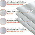 Pro Dough Pastry Scraper/Cutter/Chopper Stainless Steel Mirror Polished with Measuring Scale Multipurpose- Cake, Pizza Cutter - Pastry Bread