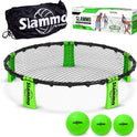 GoSports Slammo Game Set (Includes 3 Balls, Carrying Case and Rules) - Outdoor Lawn, Beach & Tailgating Roundnet Game