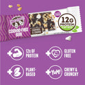 Lenny & Larry's Cookie-fied Protein Bar – Cookies & Creme Vegan Protein Bars 9x45g – Healthy Snacks with 12g Plant Protein & 5g Fiber – Gluten free