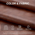 Hobestluk Giant Bean Bag Chair Lazy Floor Sofa, Memory Foam Fireside Sofa for Adults, Big Beanbag Faux Leather Armless Chair for Living Room Bedroom