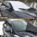 EcoNour Windshield Cover for Ice and Snow - Universal Fit for Car, SUV, Truck, Heavy Duty 600D Oxford Fabric Frost Protector for Ice & Sleet