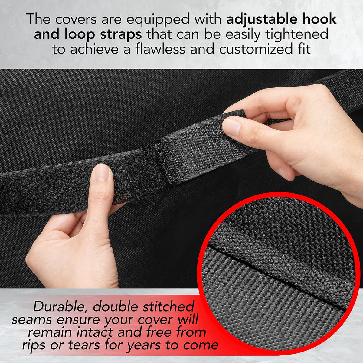 Heavy Duty BBQ Grill Cover for Outdoor Grill, 58 Inch – Waterproof, Weather Resistant, UV & Fade Resistant with Adjustable Straps – Gas Grill Cover