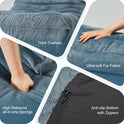 Bean Bag Chairs for Adults Giant Bean Bag Chair Memory Foam BeanBag Chair Bean Bag Sofa with Filler Faux Fur Fireside Beanbags Lazy Sofa for Living