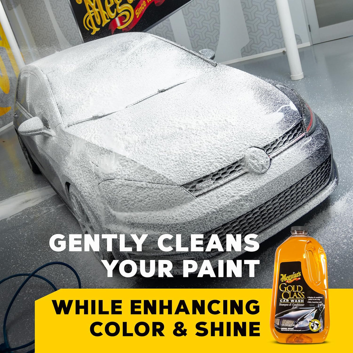 Meguiar's Gold Class Car Wash - Get Professional Results in a Foam Cannon or as a Bucket Wash - Get a Clean and Glossy Finish That's Safe for All