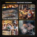 Fish Grill Baskets for Outdoor Grill Vegetables, Fish Grilling rack for Grill, BBQ Grilling Basket, Stainless steel Grill Basket for Veggies, shrimp