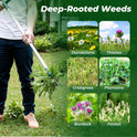 Walensee Weed Puller, Stand Up Weeder Hand Tool, Long Handle Garden Weeding Tool with 3 Claws, Hand Weed Hound Weed Puller for Dandelion, Standup