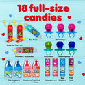 Candy Variety Pack, 18Ct Assorted Valentine's Candy Lollipops, Bulk Individually Wrapped Ring Pop, Push Pop, Baby Bottle Pop & Juicy Drop, Birthday