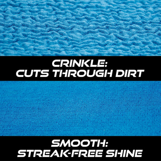 VIKING Glass Microfiber Cleaning Cloth for Car and Home 2 Pack, Glass Towels for Mirror, and Picture Frames, and Car Detailing Kit, 16 inch x 16