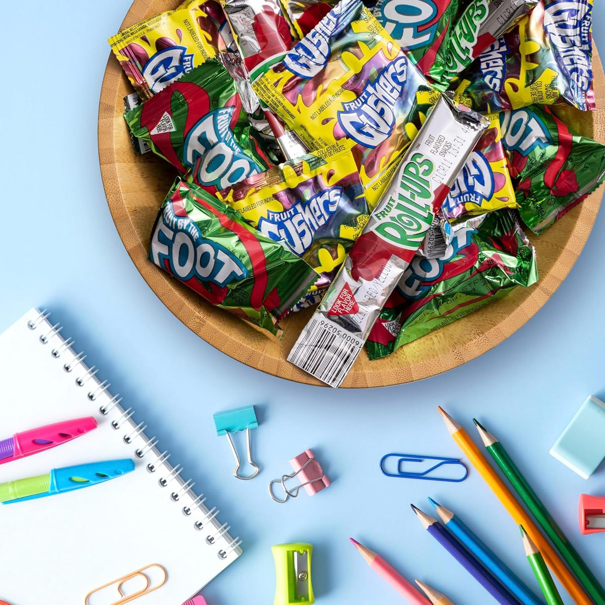 Fruit by the Foot Snacks Variety Pack - Fruit Roll-Ups, Gushers, Gluten Free Gummy Kids Snack, Good Source of Vitamin C, 16 Individually Wrapped