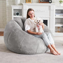 Hobestluk Bean Bag Chairs Large Bean Bag Couch for Adults Stuffed Sofa Chair Comfy Giant Bean Bag Chair with Spacious Design for Reading, Playing or