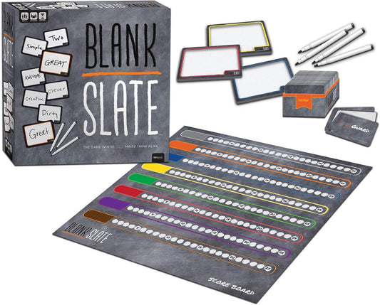 USAOPOLY BLANK SLATE, Where Great Minds Think Alike, Fun Family-Friendly Board Game, Word Association Party Game, Easy to Learn, Fun to Play Family