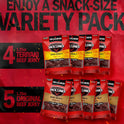 Jack Link's Beef Jerky Variety Pack - Original and Teriyaki - (9 Pack) 1.25 oz Bag - Ready to Eat Protein Snacks - 13g Protein per Serving - Made