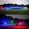 TOSY Flying Disc - 108 RGB Multicolor or 36 Monocolor LEDs, Super Bright, Smart Modes, Christmas Stocking Stuffers Gift, Camping Toy for