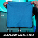 VIKING Glass Microfiber Cleaning Cloth for Car and Home 2 Pack, Glass Towels for Mirror, and Picture Frames, and Car Detailing Kit, 16 inch x 16