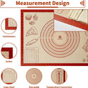 Silicone Baking Pastry Dough Mat - 28x20Inch Extra Large Cookie Bread Rolling Mats Sheet, Nonstick Kitchen Counter Kneading Board, Thick Reusable Pie