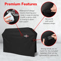 Heavy Duty BBQ Grill Cover for Outdoor Grill, 58 Inch – Waterproof, Weather Resistant, UV & Fade Resistant with Adjustable Straps – Gas Grill Cover