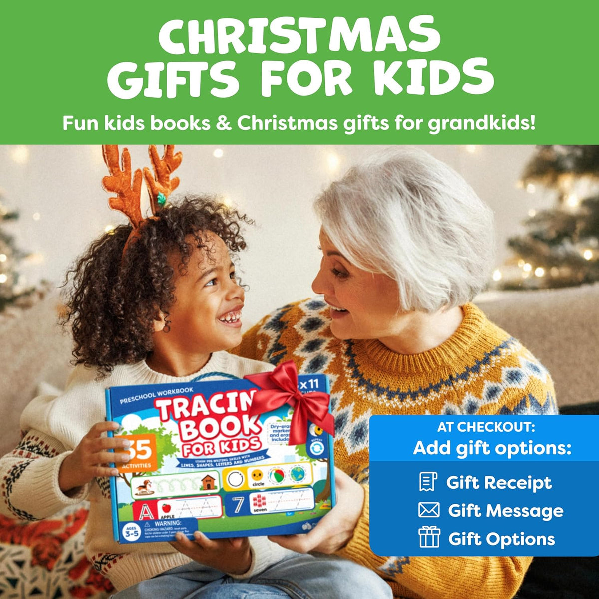 Preschool Learning Activities - Tracing Books for Kids Ages 3-5 - Toddler Handwriting Practice - Letter Tracing for Kids Preschool Kindergarten 3-4