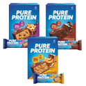 Pure Protein Bars, High Protein, Nutritious Snacks to Support Energy, Low Sugar, Gluten Free, Variety Pack, 1.76oz, 18 Pack