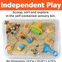 Creativity for Kids Sensory Bin: Construction Zone Playset - Preschool Learning Activities, Excavator Toys for Boys Ages 3-5+, Outdoor Toys and Gifts