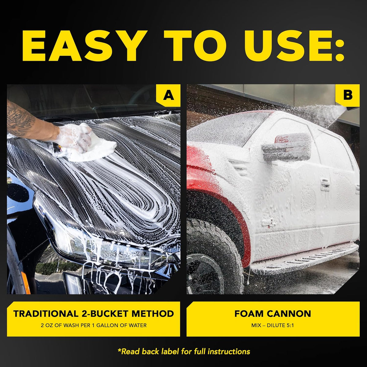 Meguiar's Gold Class Car Wash - Get Professional Results in a Foam Cannon or as a Bucket Wash - Get a Clean and Glossy Finish That's Safe for All