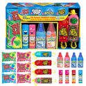 Candy Variety Pack, 18Ct Assorted Valentine's Candy Lollipops, Bulk Individually Wrapped Ring Pop, Push Pop, Baby Bottle Pop & Juicy Drop, Birthday