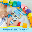 Learning Toy for Toddlers 1 2 3 Years Old, Counting, Matching & Sorting Montessori Learning Farm Train Including 9 Farm Animals and 1 Farmer, Easter