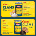 Snow's Ocean Chopped Clams Canned, 51 oz Can - 7g Protein per Serving - Gluten Free, No MSG, 99% Fat Free - Great for Pasta & Seafood Recipes