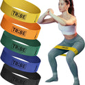 Tribe Lifting Fabric Resistance Bands for Glutes & Legs | 5 Fabric Workout Bands Set | Thick Booty Bands for Squats, Lunges, Hip Training, Physical