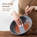 SENSARTE Nonstick Frying Pan Skillet, Swiss Granite Coating Omelette Pan, Healthy Stone Cookware Chef's Pan, PFOA Free (8/9.5/10/11/12.5 Inch)
