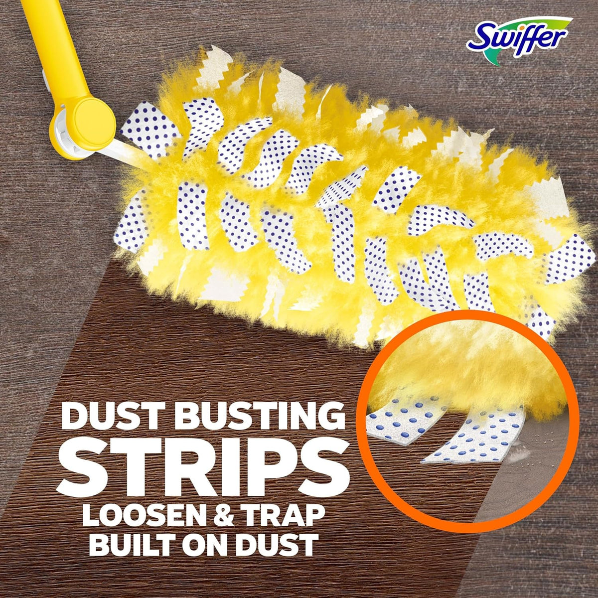 Swiffer Duster Heavy Duty 3 ft Extendable Handle Starter Kit with 3 Refills