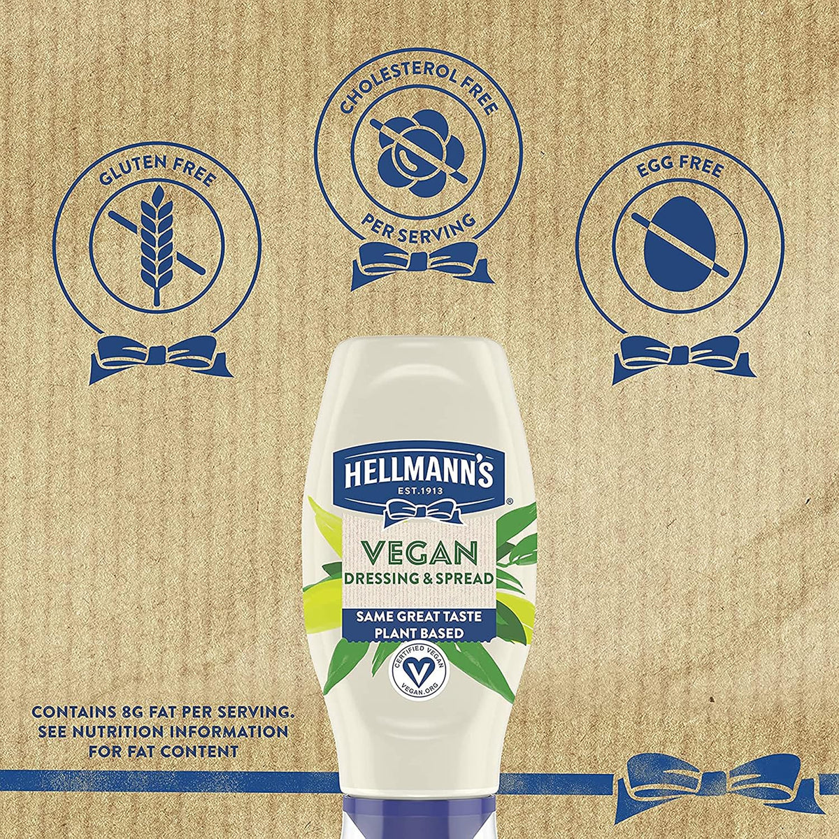 Hellmann's Vegan Dressing and Spread Vegan 3 Ct for a Rich, Creamy Plant-Based Alternative to Mayo Same Great Taste, Plant Based, Free From Eggs 11.5